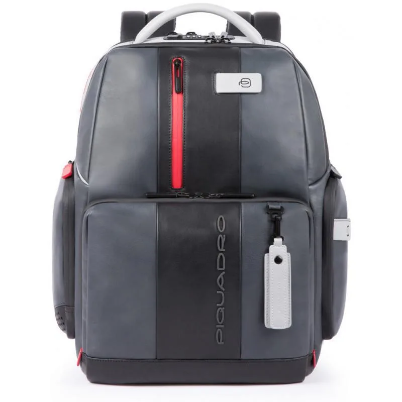 Рюкзак для ноутбука з LED-підсвічуванням Piquadro URBAN Grey-Black CA4550UB00BML_GRN