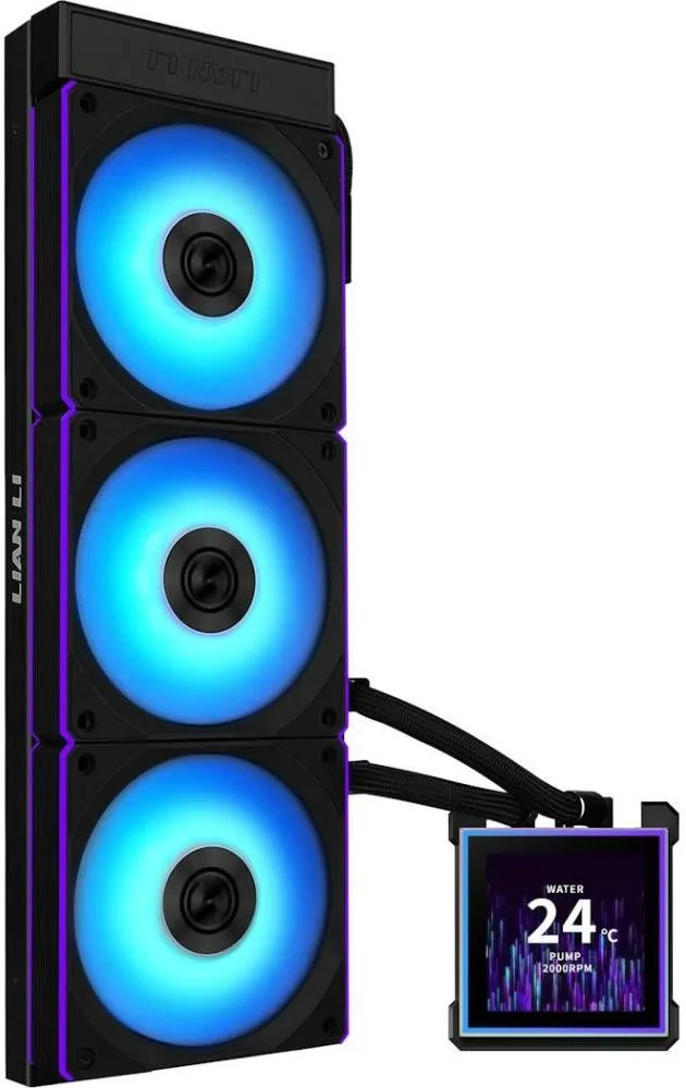Система рідинного охолодження Lian Li HydroShift II LCD-S 360CL Black (G89.GHS2LCDS36CB.00)