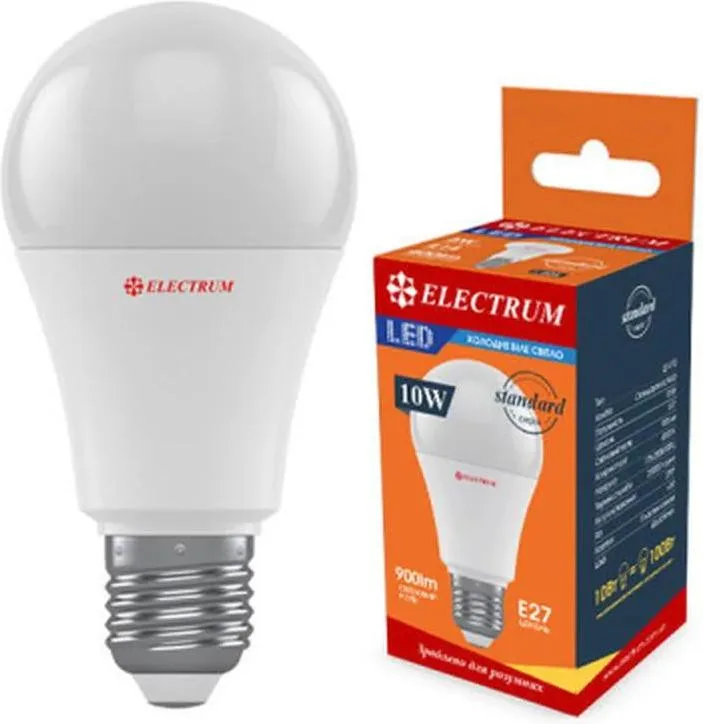 Лампочка Electrum A60 10W PA LS-V10 E27 4000K (A-LS-1520)