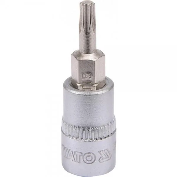 Головка торцева з насадкою викрутковою TORX YATO YT-04303 1/4" Т15 x 37 мм