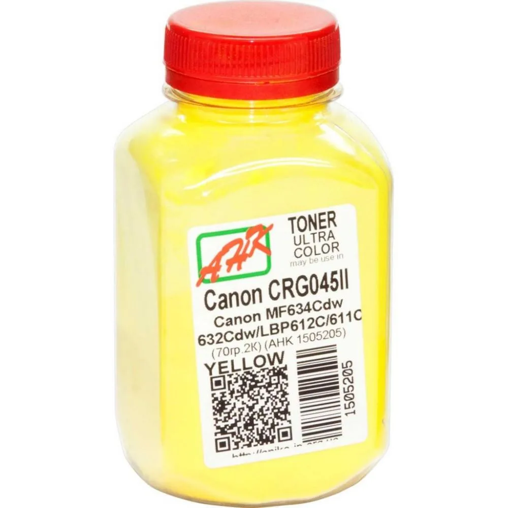 Тонер АНК для Canon MF610/630 бутыль 70г Yellow (1505205)