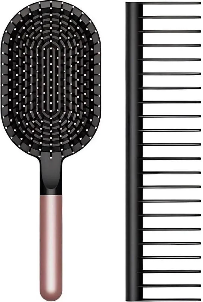 гребінець Фен Dyson Design Paddle brush and Detangling comb Rose/Black (965003-05)