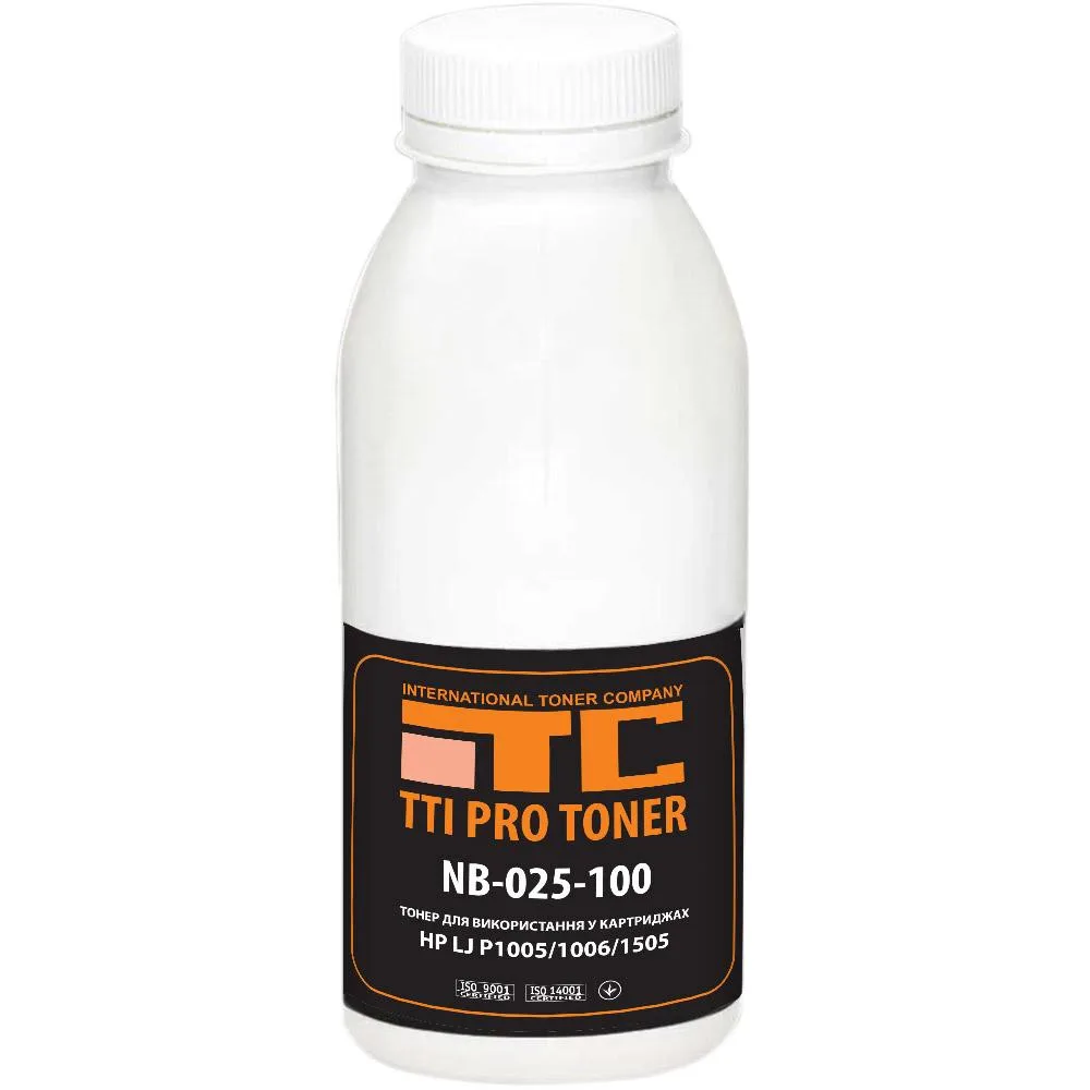 Тонер HP LJ P1005/1006/1505, 100г Black TTI (NB-025-100)