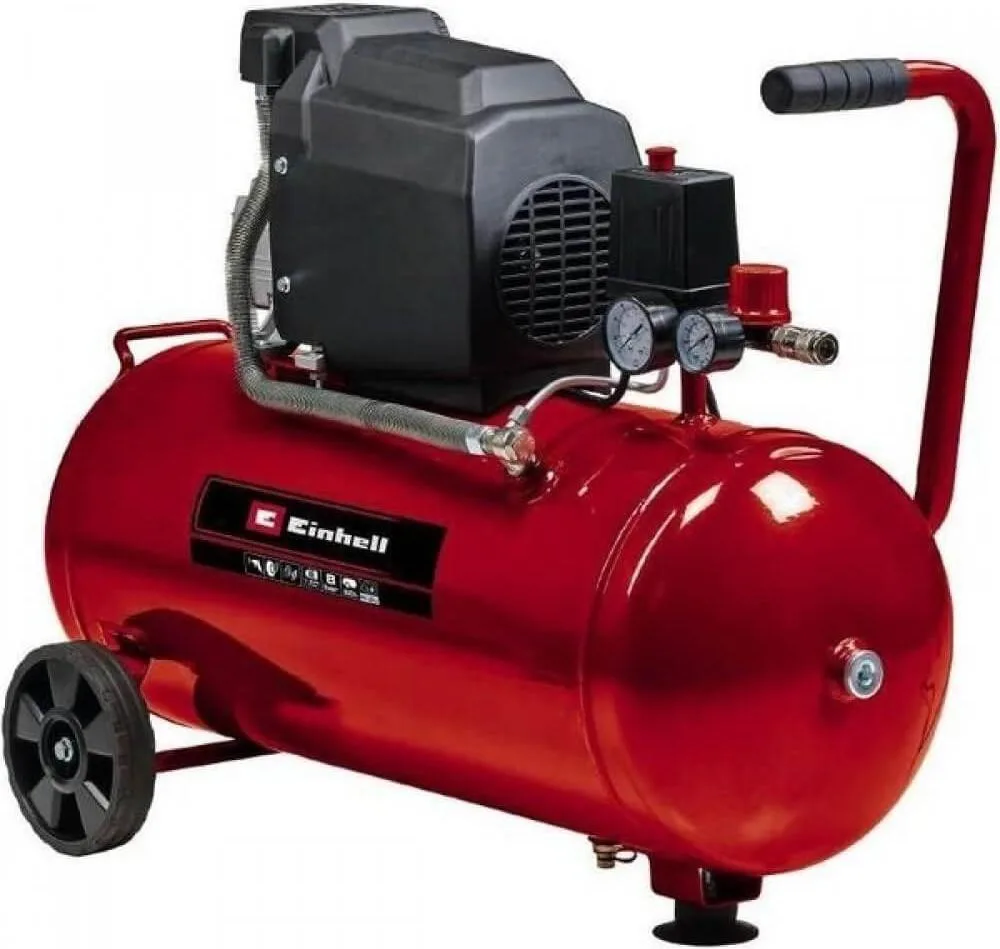 Компресор повітряний Einhell TC-AC 190/50/8, 1500Вт, 50л, 165л/хв, 8бар, 26кг (4007332)