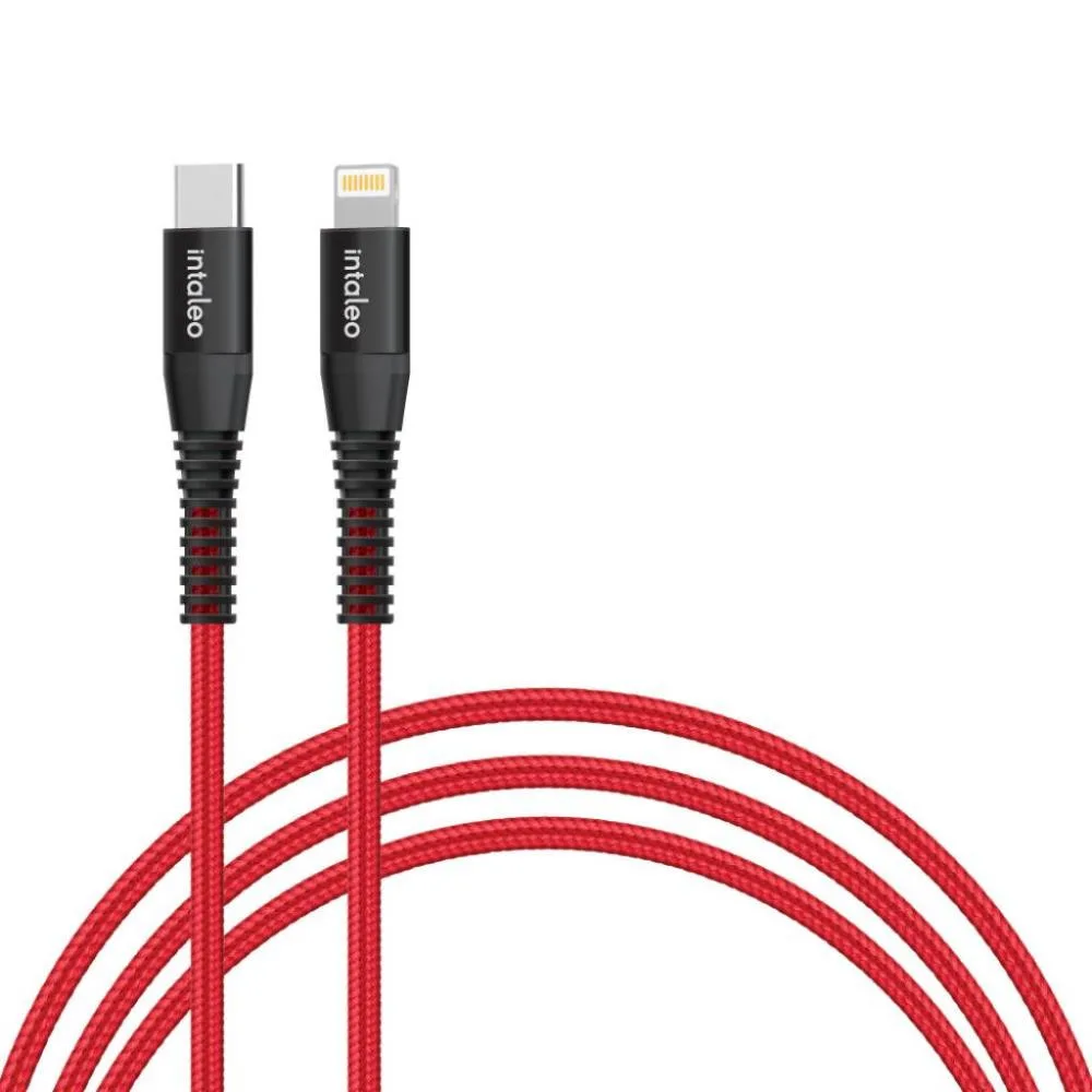 Intaleo CBRNYTL1 USB-C-Lightning 1.2м Red (1283126504129)