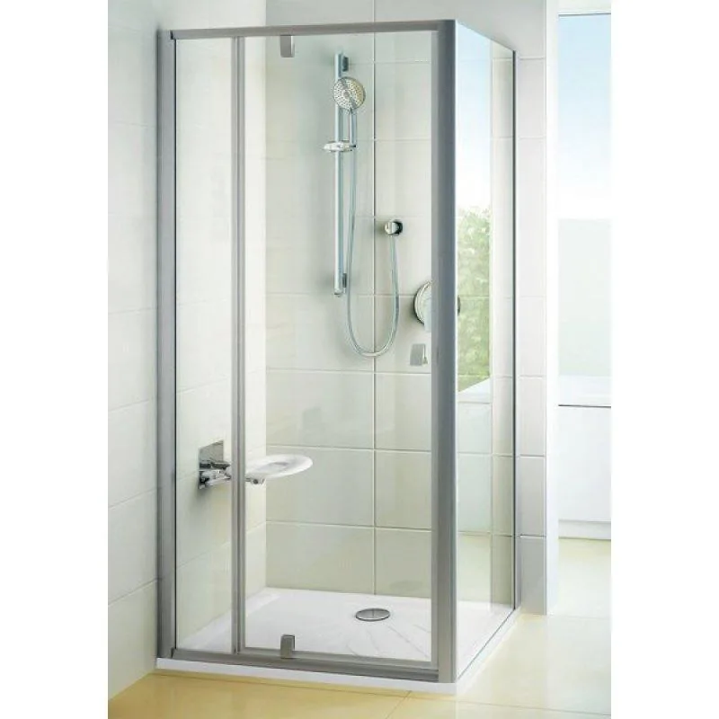 Душові двері Ravak PIVOT PDOP 2 - 110 Transparent, білий профіль, безпечне скло, 03GD0100Z1