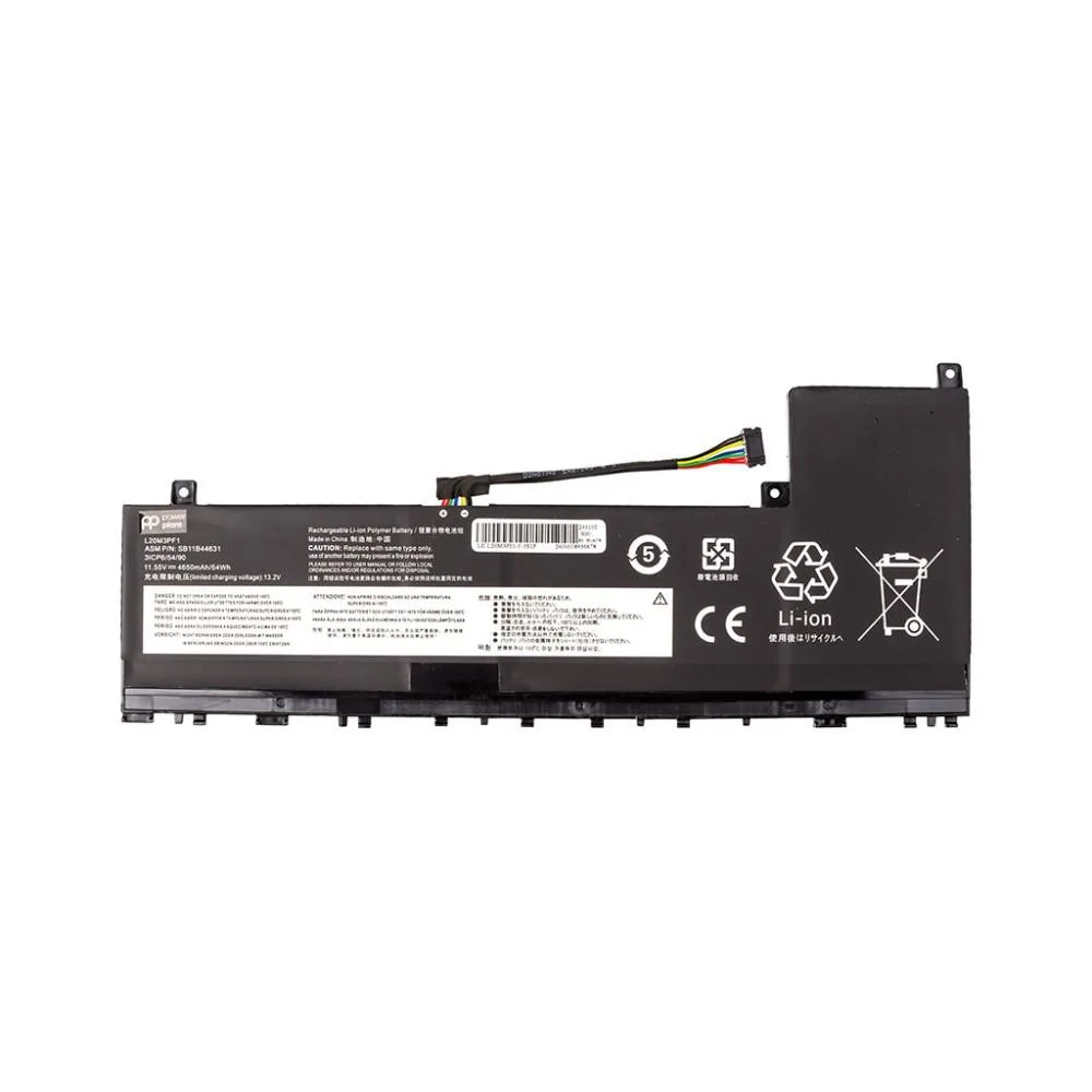 Акумулятор PowerPlant для ноутбуків LENOVO IdeaPad 5 Pro 14ARH7 (L20M3PF1) 11.55V 4650mAh (NB482511)