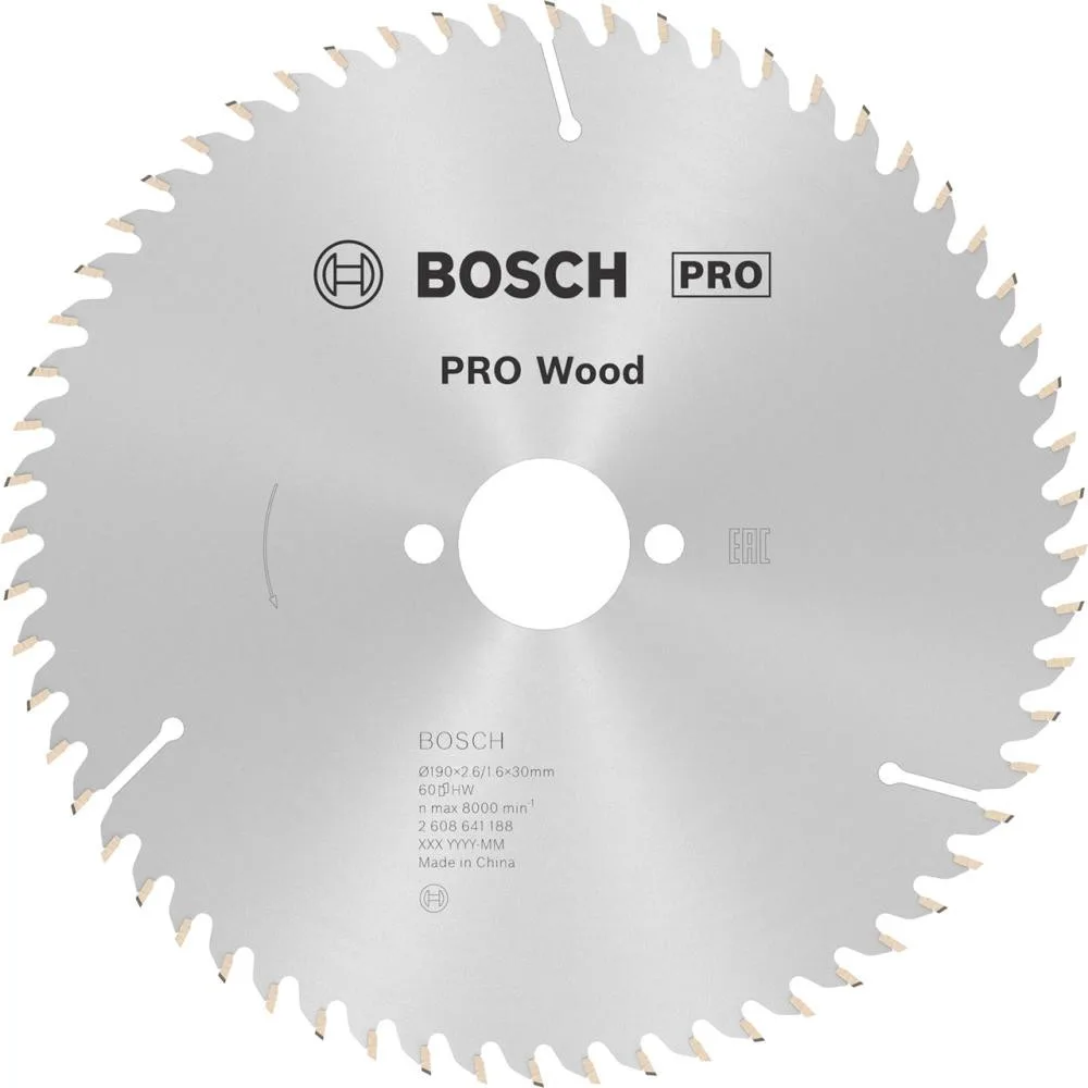 Пиляльний диск Bosch Optiline Wood (190х30х60Т) (2608641188)