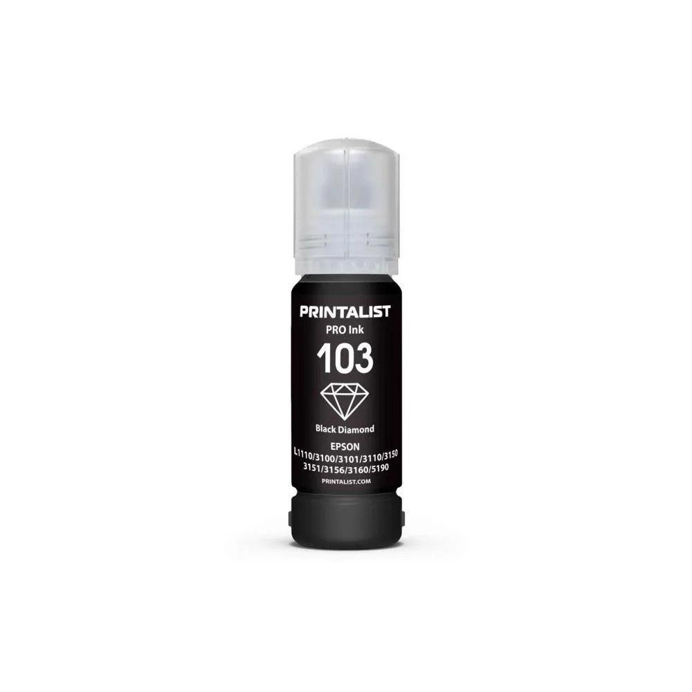 Чернило PRINTALIST 103 для Epson L3100/3110/3150 70г Black водорастворимое (PL103BK)
