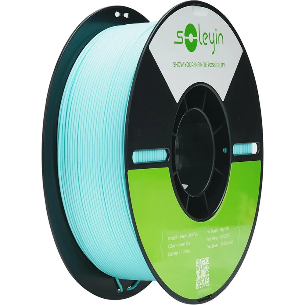 Пластик для 3D-принтера Creality Soleyin PLA ULTRA 1кг, 1.75мм, blue ocean (3301010607)