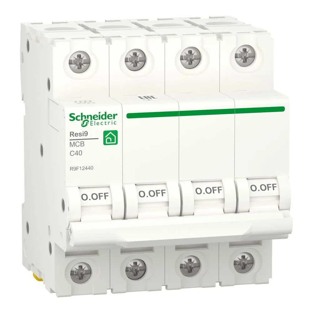 Schneider Electric RESI9 40A, 4P, C, 6kA (R9F12440)