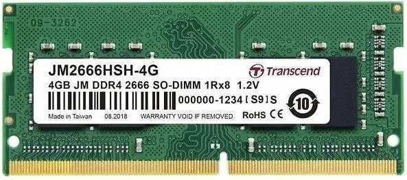 Пам'ять ноутбука Transcend DDR4 4GB 2666 (JM2666HSH-4G)