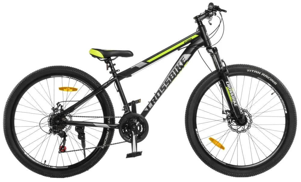 Велосипед 27,5 CrossBike Storm 2024 15 черный-желтый 27CJPr-004384