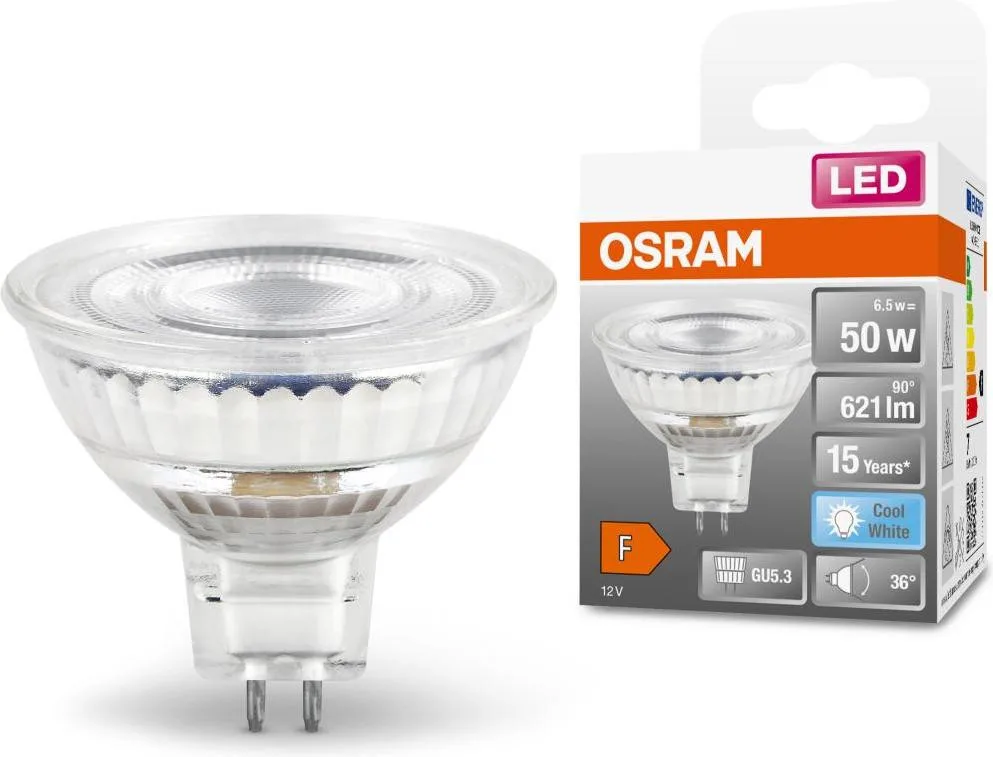 Osram Led Star MR16 GU5.3 8Вт 4000К 621Лм 12В (4058075433786)