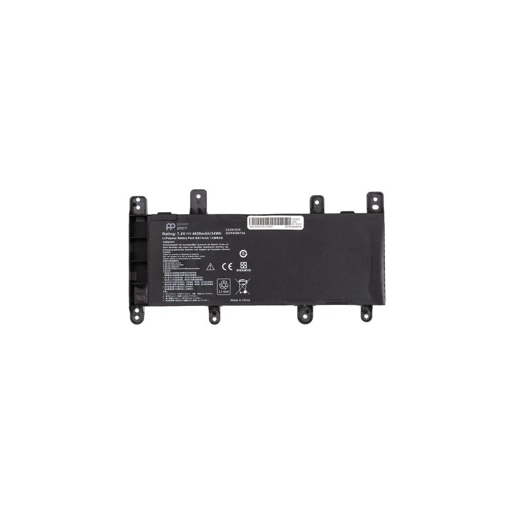 Акумулятор PowerPlant для ноутбуків ASUS X756UW (C21N1515) 7.4V 4650mAh (NB431755)