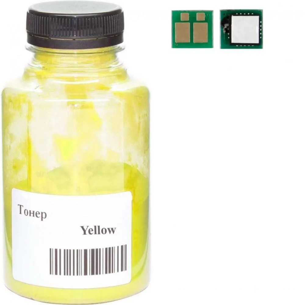 Тонер + чип АНК для MF641/643/645, LBP-621/623 бутыль 35г 1200 ст. Yellow (3203612)