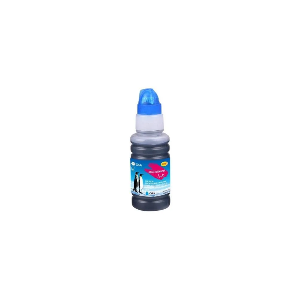 Контейнер с чернилами G&G Epson L3100, L3101, L3110, L3150, L3151, L1110, L3156, L3160, L5190 cyan G&G-C13T00S24A