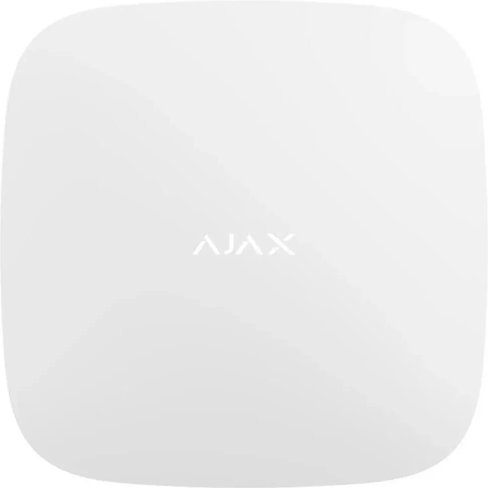 Інтелектуальна централь Ajax Hub Plus біла (GSM+Ethernet+Wi-Fi+3G) (000010642)