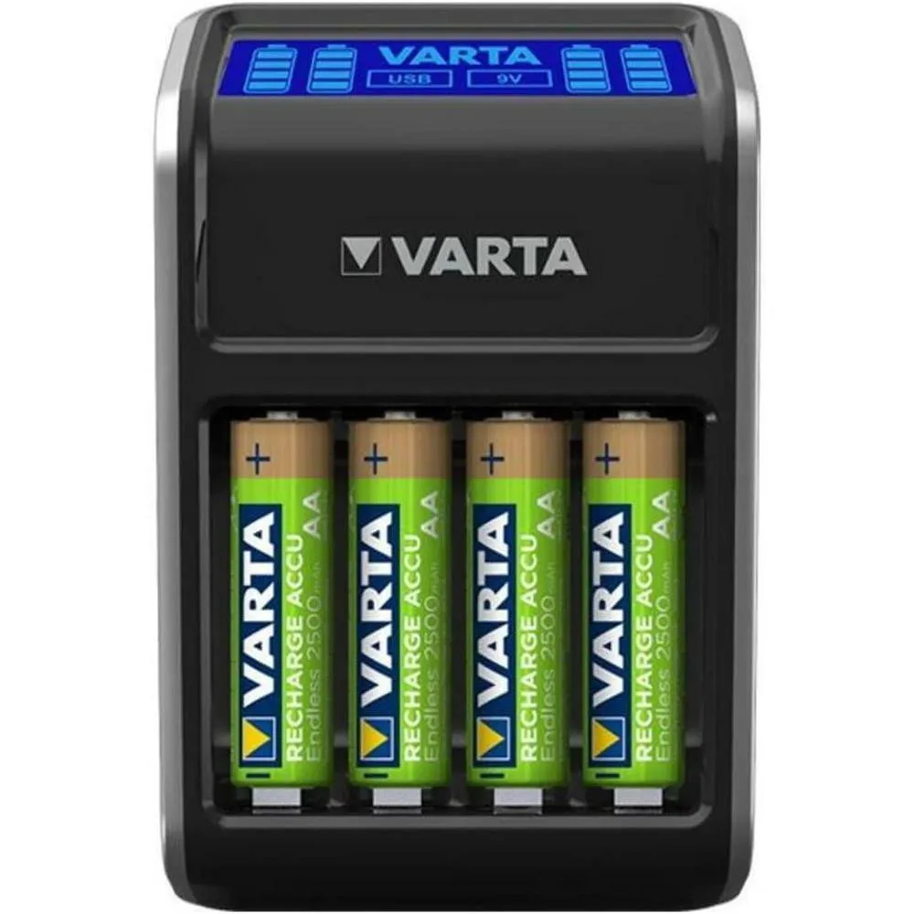 Varta LCD Plug Charger+4xAA 2100 mAh (57687101441)