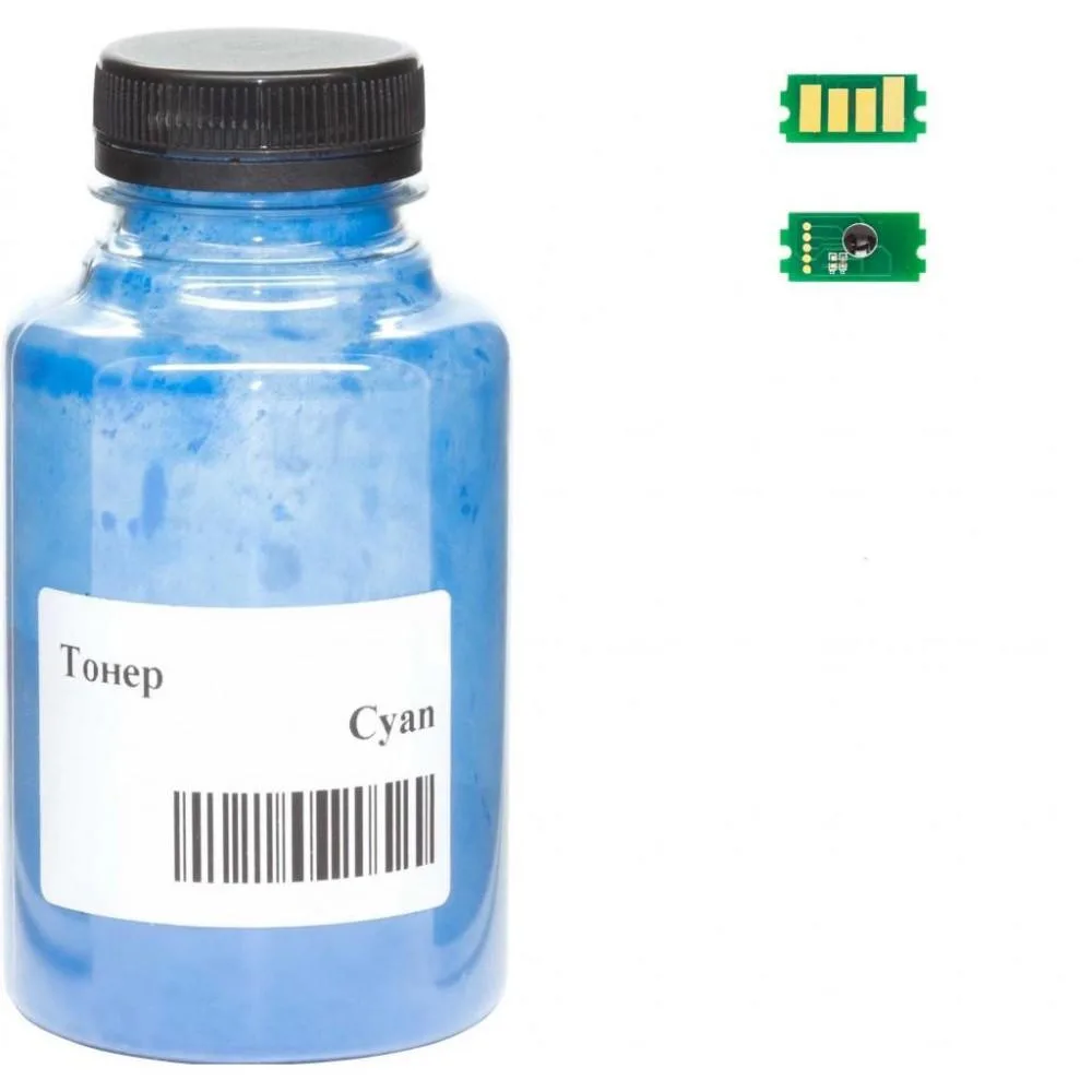 Тонер+чип АНК для Kyocera Mita ECOSYS M6030/M6130/M6230/M6530 бутыль 70г 3000 копий Cyan (3203481)