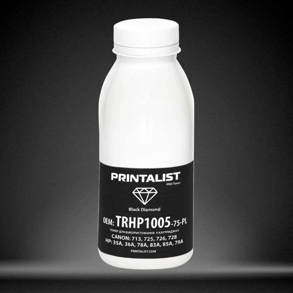 Тонер HP LJ P1005/1006/1505, 75г Black Printalist (TRHP1005-75-PL)