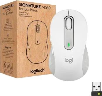 Миша бездротова Logitech Signature M650 for Business Large Off-White (910-006349)