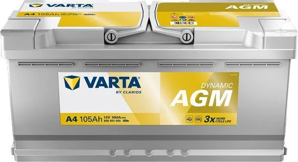 Автомобільний акумулятор AGM Varta 6СТ-105 Silver Dynamic AGM H15 (605901095)