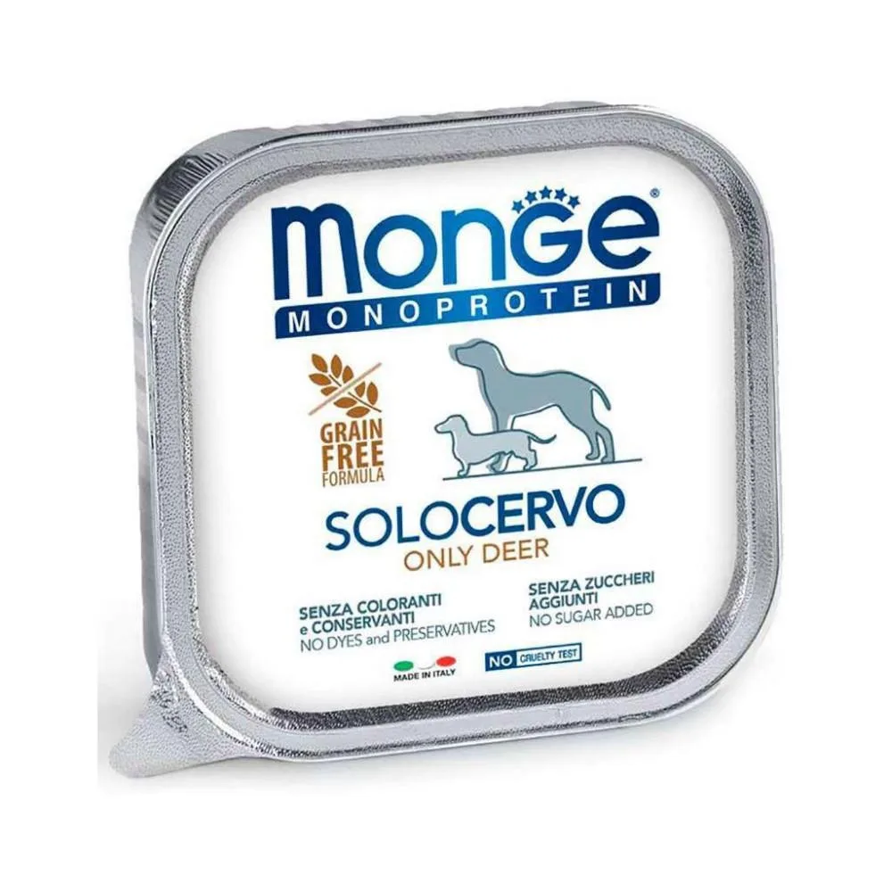Monge Monoprotein Dog Solo Deer вологий корм з оленіною для собак, 150 гр