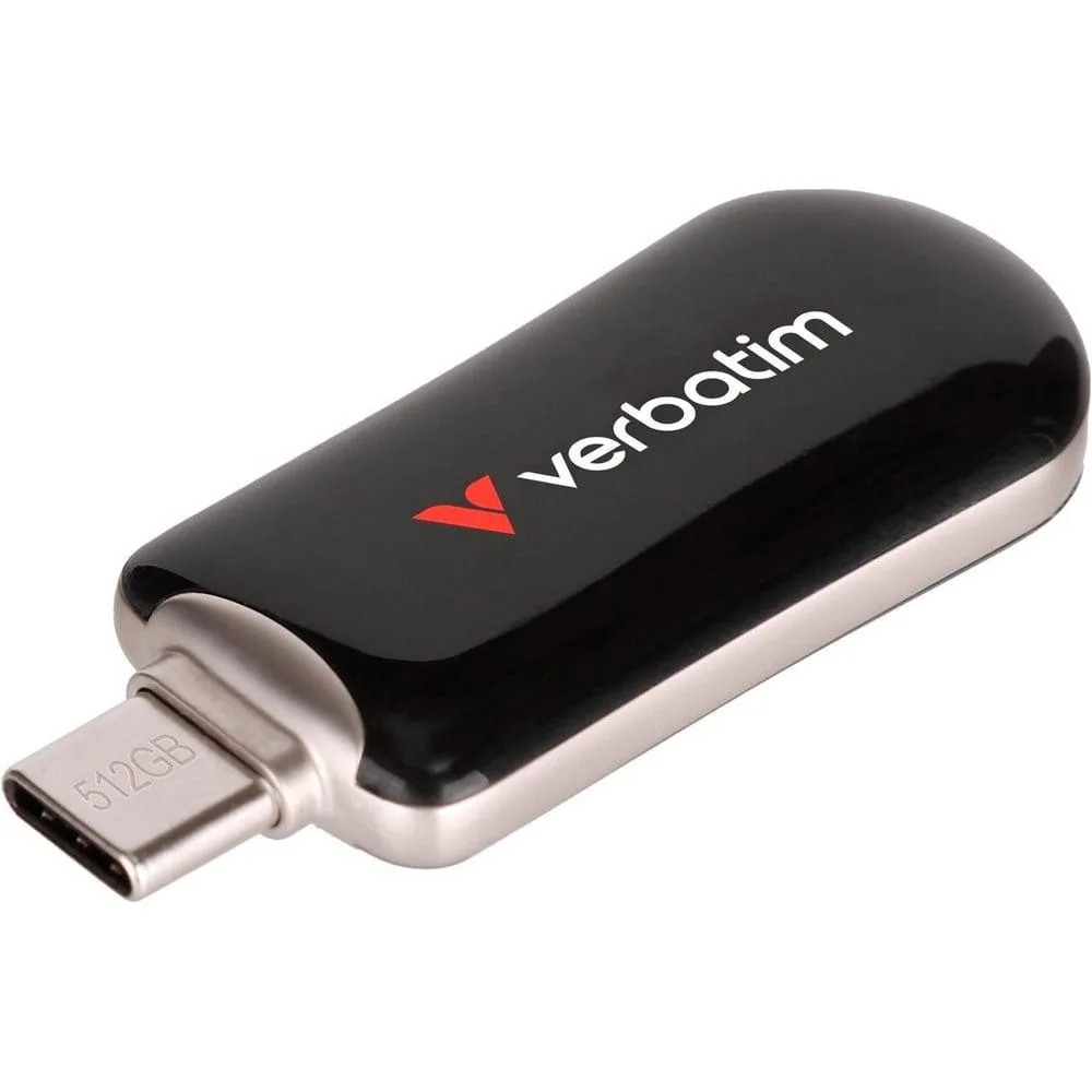 USB флеш накопичувач Verbatim 512GB Plectra Black USB-C (30227)