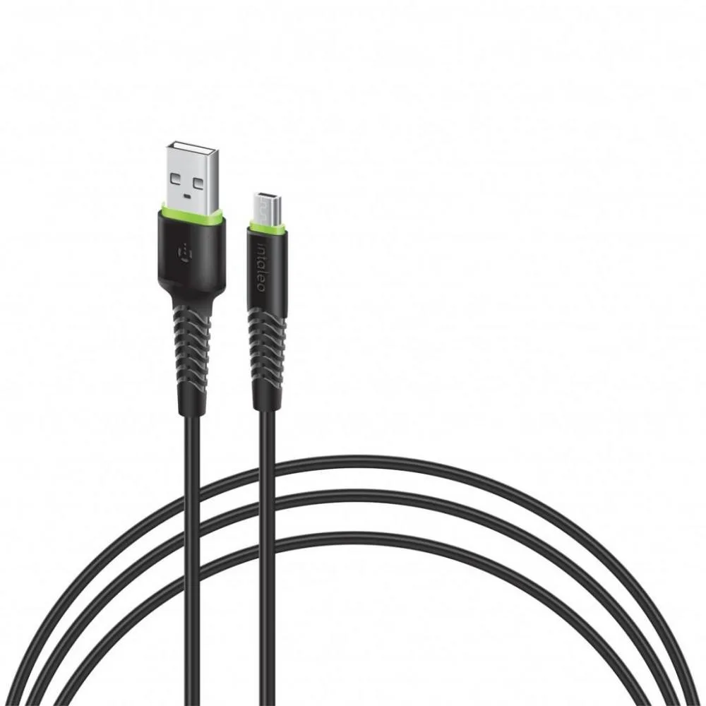 Intaleo CBFLEXM0 USB-microUSB 0.2м Black (1283126487422)