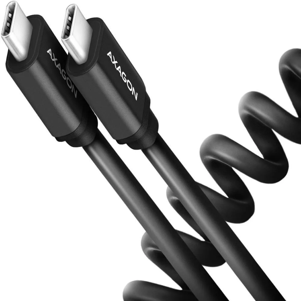 Дата кабель USB-C to USB-C 0.6m 60W black AXAGON (BUCM-CM10TB)