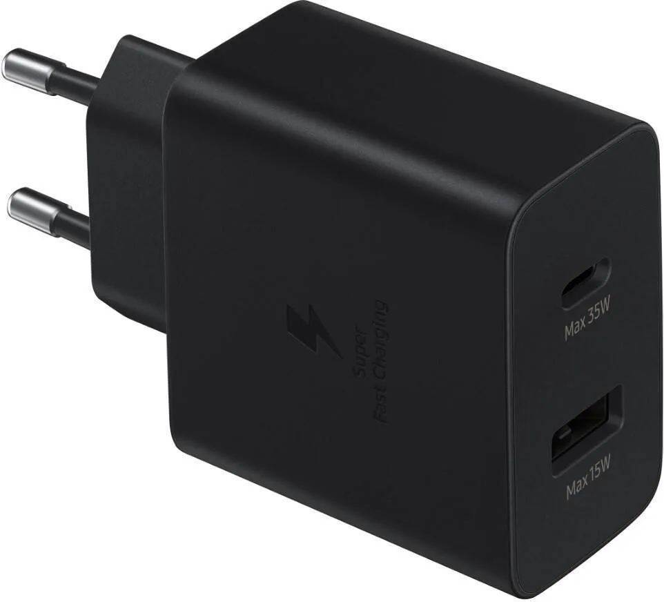 Зарядное устройство Samsung EP-TA220NBEGRU Power Adapter Duo (35W) Black