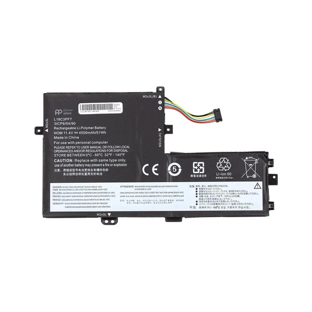 Акумулятор PowerPlant для ноутбуків LENOVO Ideapad S340-14IML (L18C3PF7) 11.4V 4500mAh (NB482092)