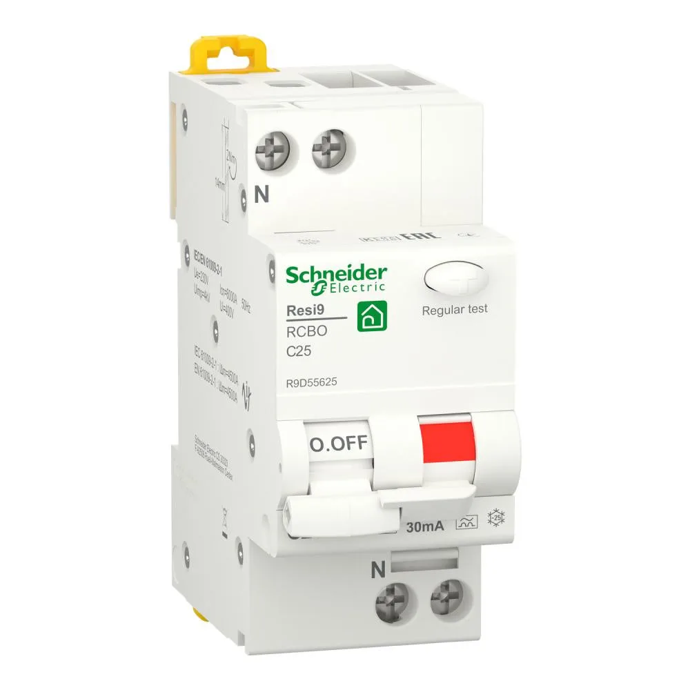 Schneider Electric RESI9 6kA 1P+N 10A C 30mA А (R9D55610)