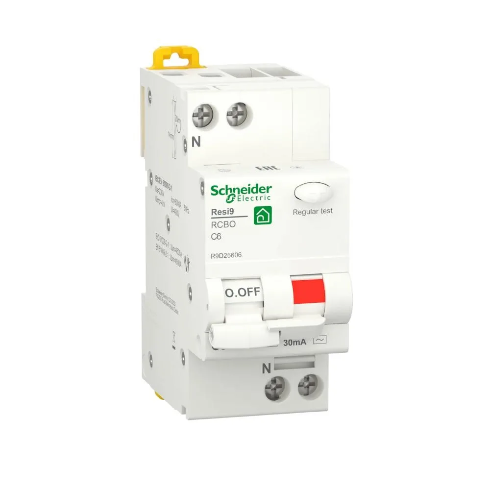 Schneider Electric RESI9 6kA 1P+N 6A C 30mA АС (R9D25606)