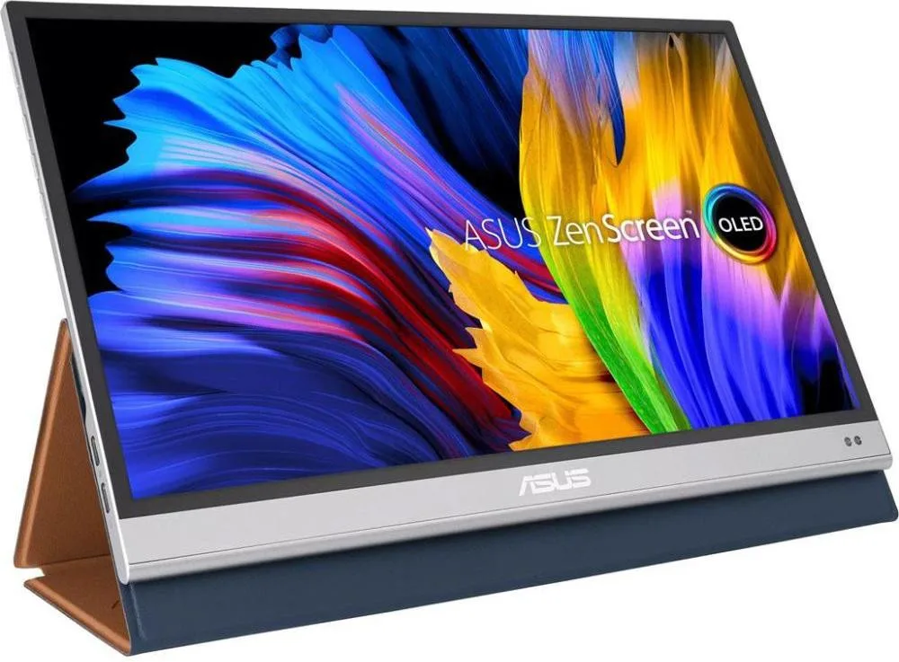 Монітор портативний Asus 13.3" ZenScreen MQ13AH mHDMI, 2xUSB-C, OLED, 1ms, DCI-P3 100%, HDR10, Cover (90LM07EV-B01170)