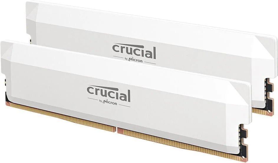 Модуль пам’яті Crucial Pro OC White 64GB (2x32) DDR5 6000 MHz (CP2K32G60C40U5W)