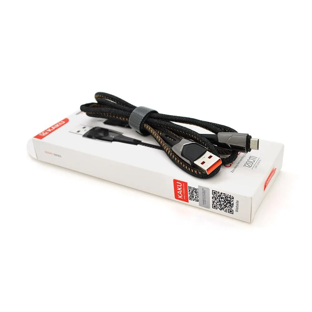 Дата кабель USB 2.0 AM to Micro 5P 1.2m KSC-192 GEDIAO 3.2A Black iKAKU (KSC-192-M)