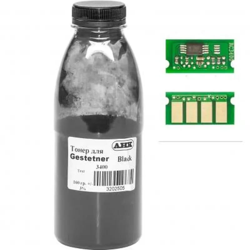 Тонер+чип TonerLab для Gestetner SP3400/3410 бутыль 160г Black (3202498)
