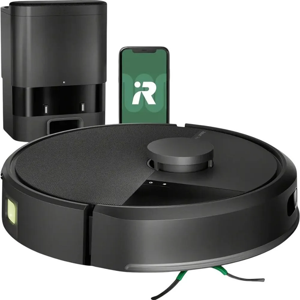 Робот-пилосос з вологим прибиранням iRobot Roomba Combo 105 + AutoEmply dock Black (Y351040) (UA)