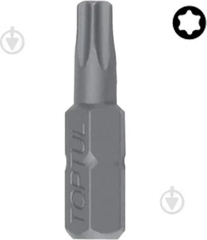 Біта TORX з отвором TOPTUL 1/4" 25 мм T10 FSGA0810