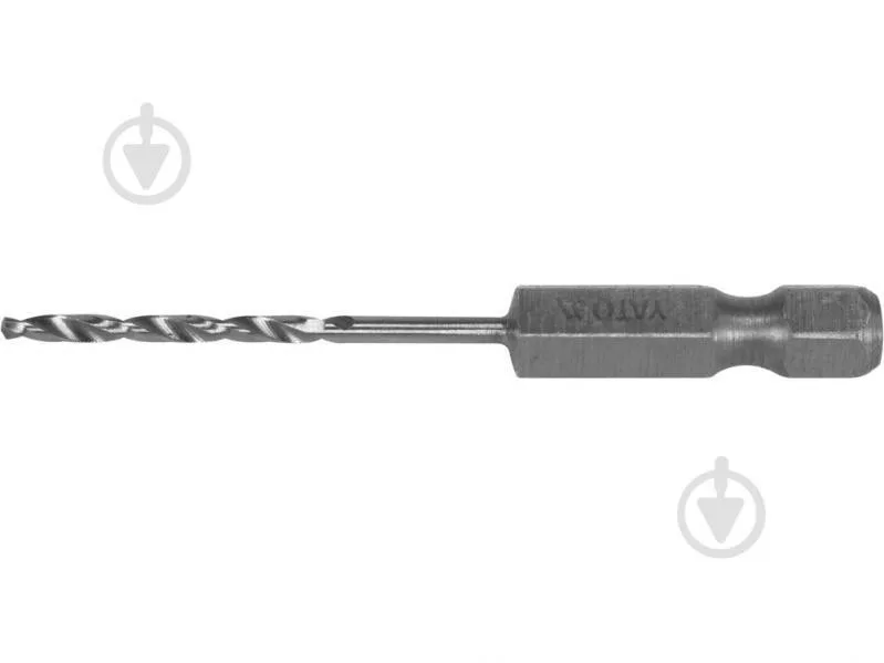 Свердло по металу YATO YT-44861 2 X 57/26 мм HEX-1/4" HSS 6542 для нержавіючої конструктивної легованої сталі