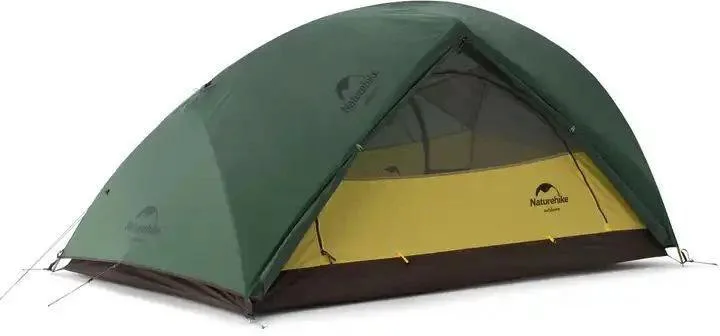 Палатка Naturehike Star-River 2 Updated NH17T012-T, 20D сверхлегкая двухместная с футпринтом, серо-красный