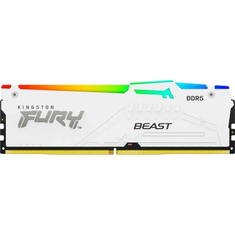 Модуль пам’яті Kingston Fury Beast White RGB 32GB (1x32) DDR5 6400 MHz (KF564C32BWA-32)