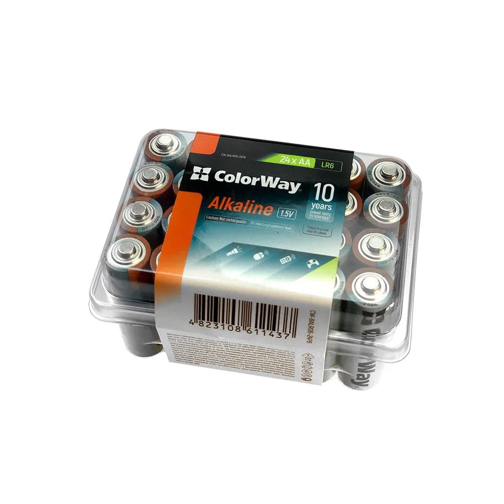 ColorWay AA LR6 Alkaline Power (лужні) * 24 plastic box (CW-BALR06-24PB)