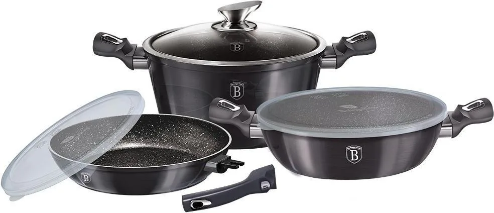 Набір посуду 6 предметів Berlinger Haus Metallic Line Carbon Pro Edition (BH-7052) (M-BH-7052)