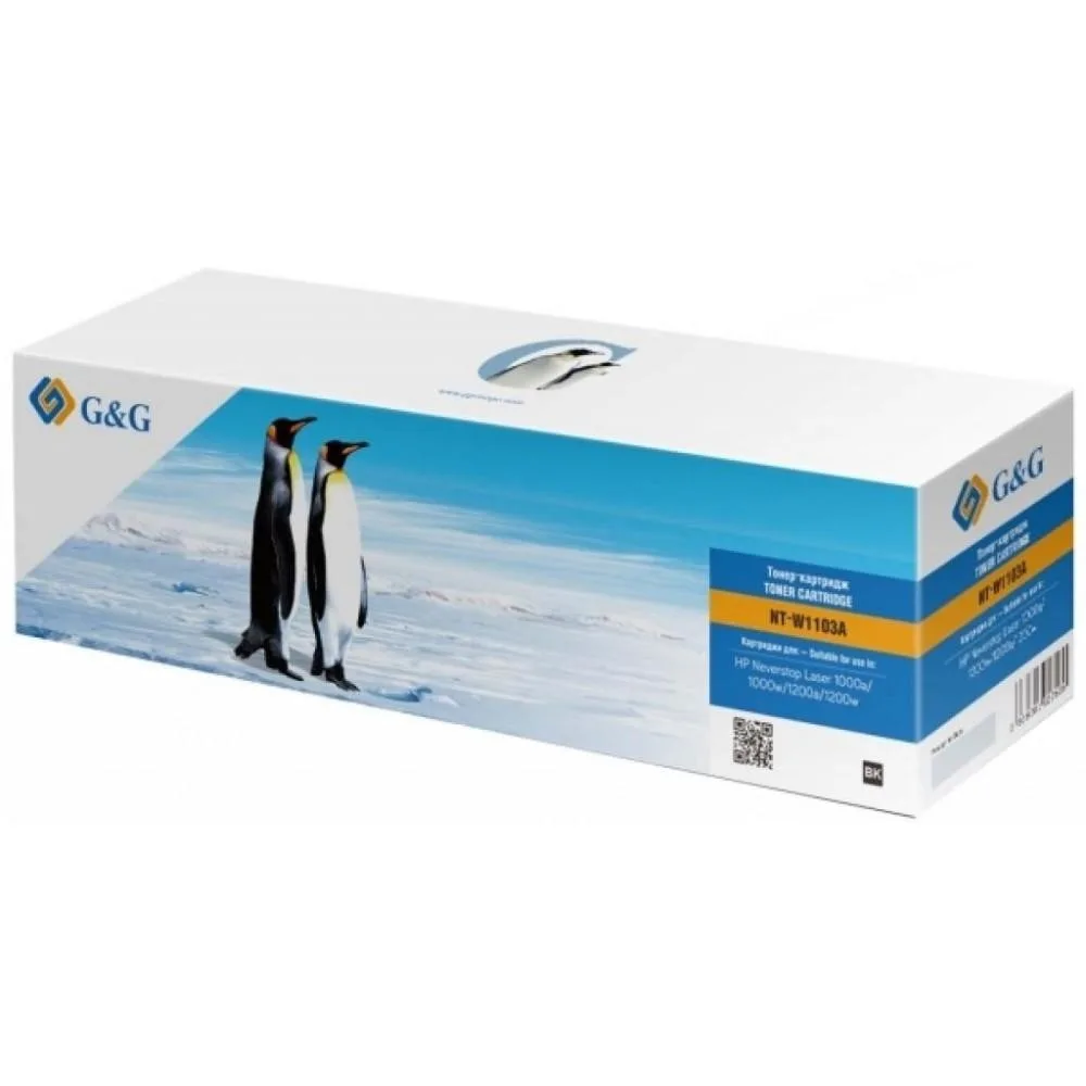 Тонер G&G HP 103A Neverstop LJ 1000a/1000w/1200a/1200w G&G-W1103A