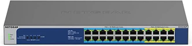 Комутатор NETGEAR GS524UP 24xGE PoE, 480Вт, Некерований (GS524UP-100EUS)