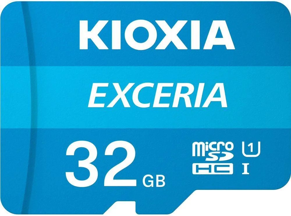 Карта памяти Kioxia EXCERIA microSDHC UHS-I 32GB U1 C10 R100MB/s + адаптер SD (LMEX1L032GG2)