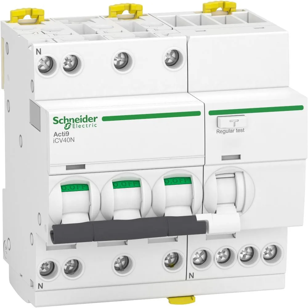 Schneider Electric Acti9 iCV40 6kA 3P+N 16A C 30mA AC (A9DE3716)